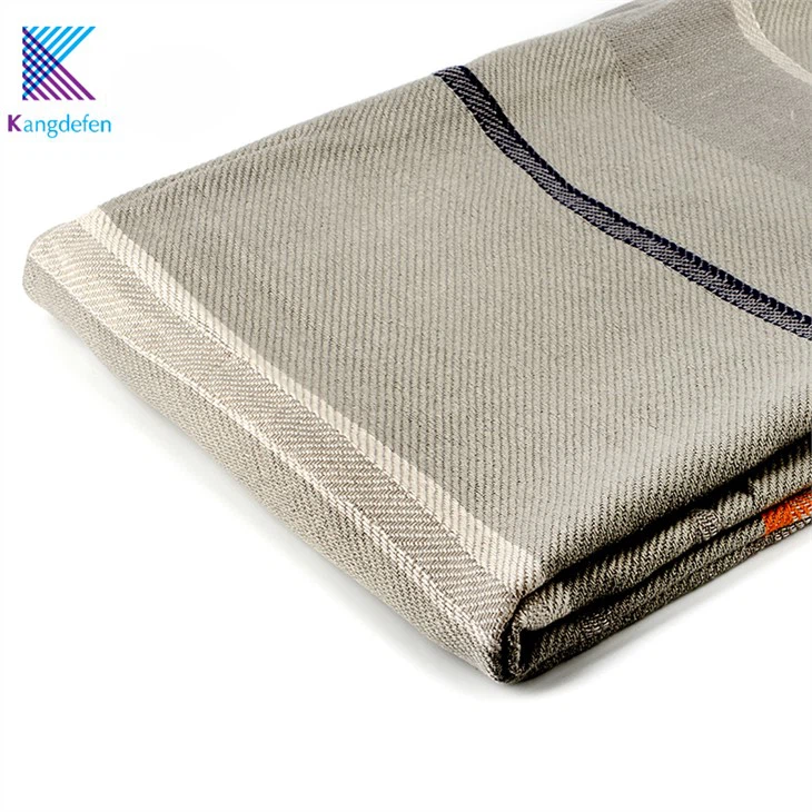Striped Modacrylic Blanket